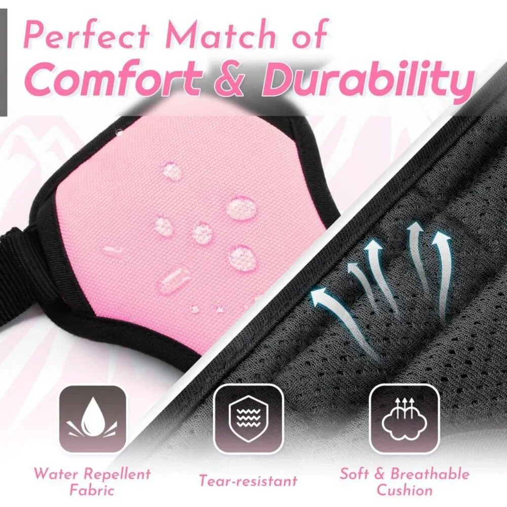 Eagloo Dog Harness Pink Black L No Pull Harness Reflective + Retractable Leash